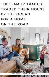 Camper Tour: This family traded a house by the ocean for a home on the road. Photos from @UncommonFarmer / Featured on MountainModernLife.com