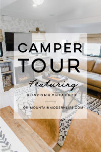 Camper Tour: This family traded a house by the ocean for a home on the road. Photos from @UncommonFarmer / Featured on MountainModernLife.com