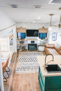 Camper Tour: This family traded a house by the ocean for a home on the road. Photos from @UncommonFarmer / Featured on MountainModernLife.com