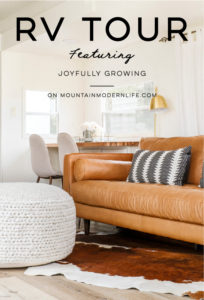 This RV remodel from JoyfullyGrowing will leave you speechless! See the before and after on MountainModernLife.com