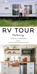 This RV remodel from JoyfullyGrowing will leave you speechless! See the before and after on MountainModernLife.com