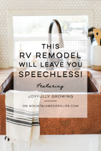This RV remodel from JoyfullyGrowing will leave you speechless! See the before and after on MountainModernLife.com