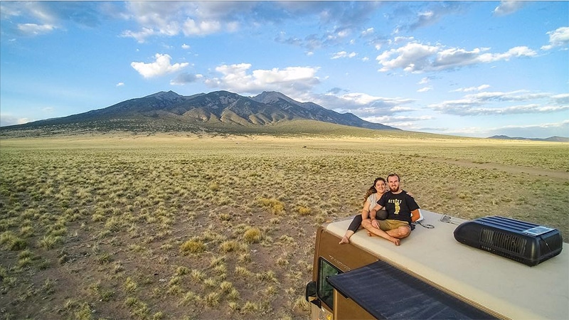 This RV has been transformed into an off-grid tiny home on wheels (and it's for sale!) Photos from @LifeAmongPines - view the tour on MountainModernLife.com