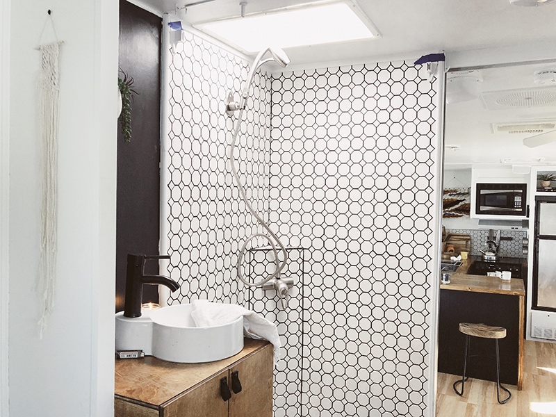 This Modern RV Remodel is filled with Scandinavian Coziness - Featuring Detach and Roam on MountainModernLife.com