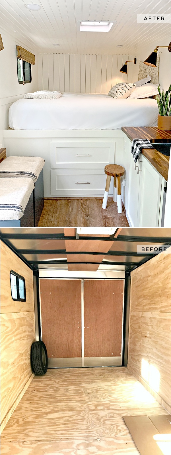 Cargo Trailer Converted into a Modern Camper from @ChatfieldCourt