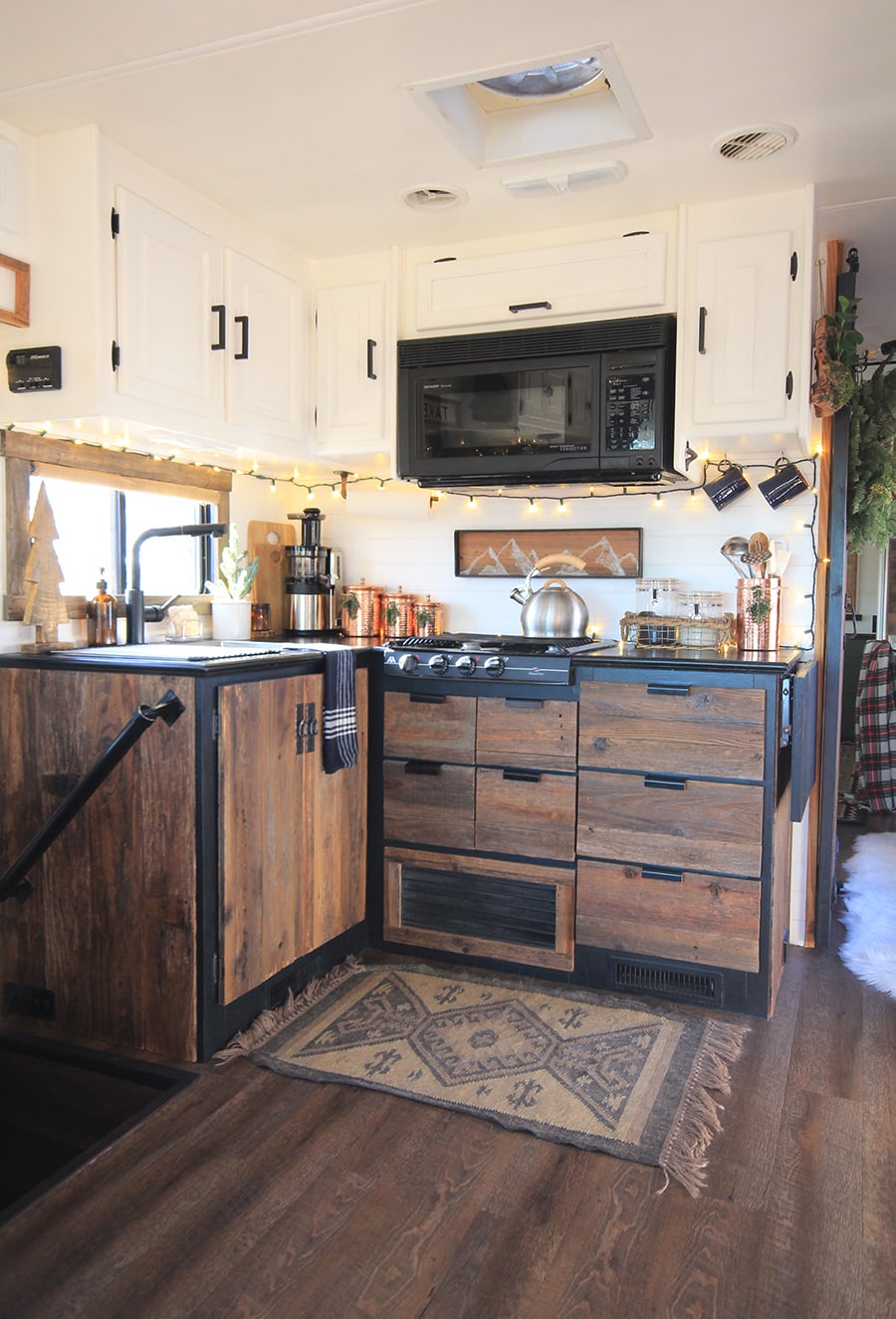 Renovated RV Christmas Tour - Come see how we decorated our tiny home on wheels for the holidays!
