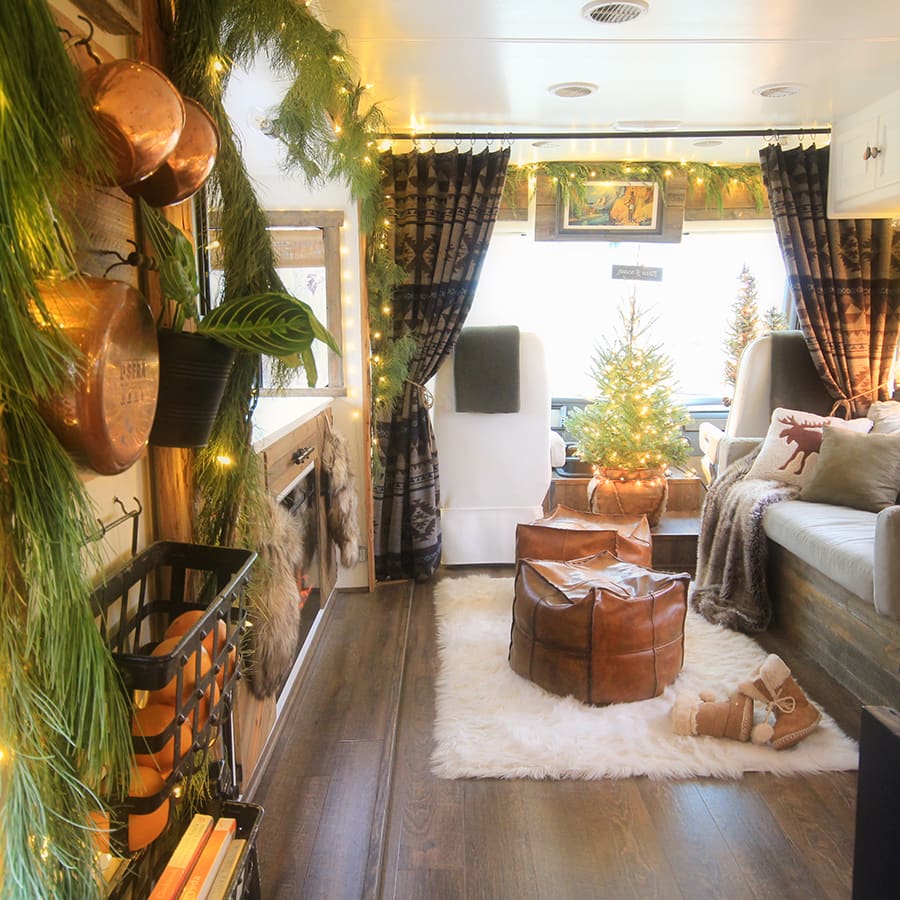 Renovated RV Christmas Tour - Come see how we decorated our tiny home on wheels for the holidays!