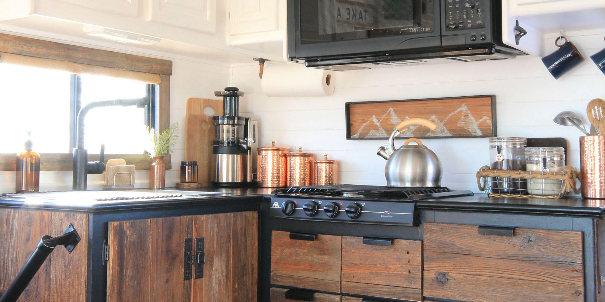 RV Kitchen backsplash ideas | MountainModernLife.com