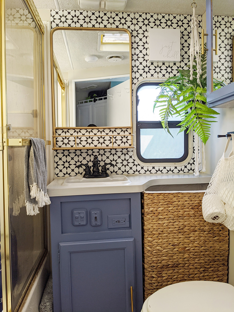 Renovated RV Bathroom