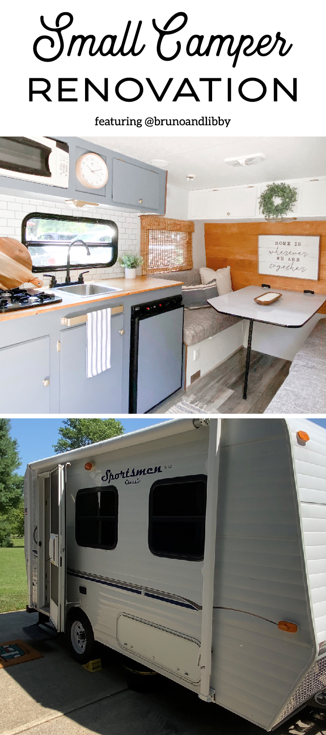 An accountant with a passion for DIY renovated this small camper for her recently retired parents