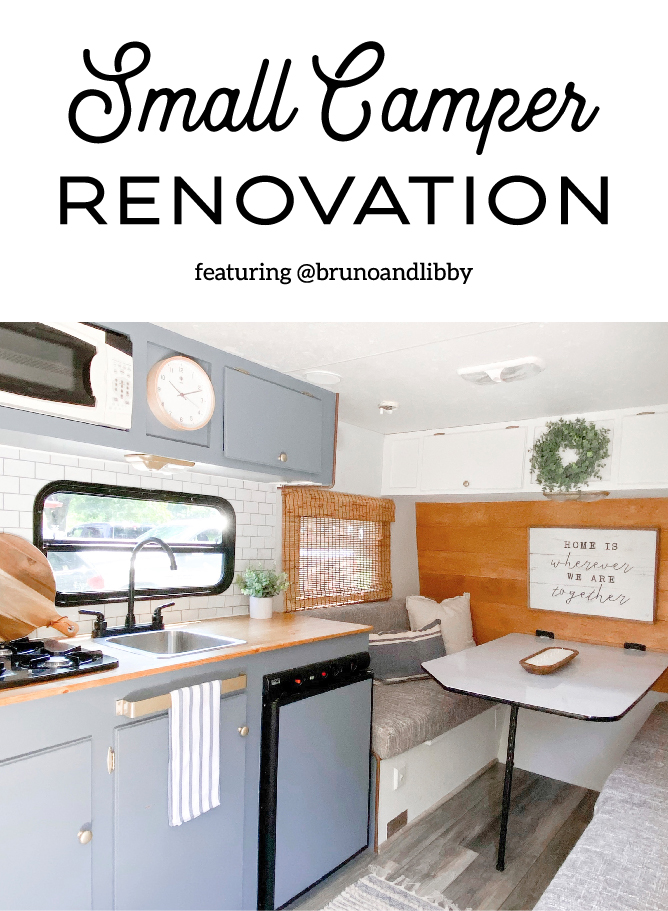 An accountant with a passion for DIY renovated this small camper for her recently retired parents