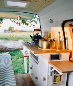micro camper kitchen renovation