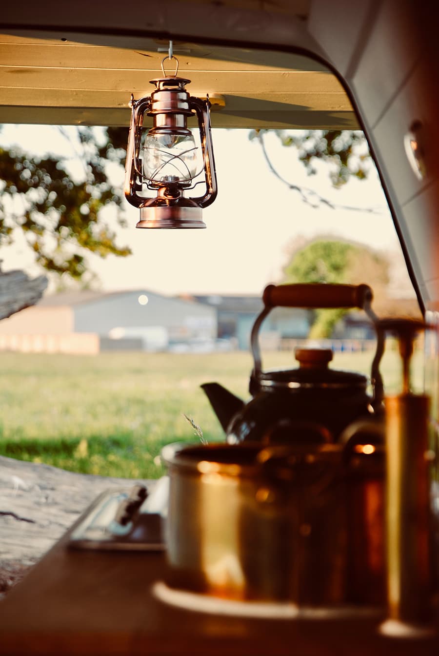 rustic camper can