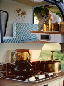 vintage rustic camper van