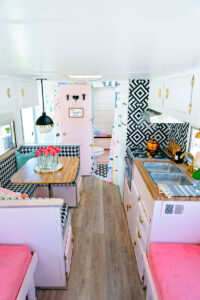 pretty and playful vintage camper