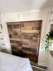 Renovated RV closer doors