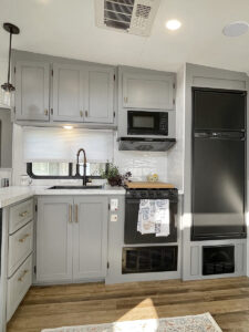 renovated RV kitchen