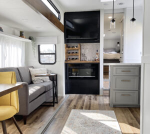 renovated RV interior