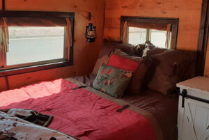 tiny western bedroom