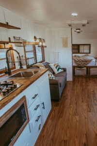 cozy rustic camper remodel