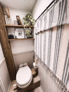rustic RV bathroom