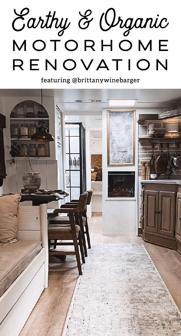 You’ll want to cozy up to the earthy hues and organic textures in this renovated Monaco Motorhome