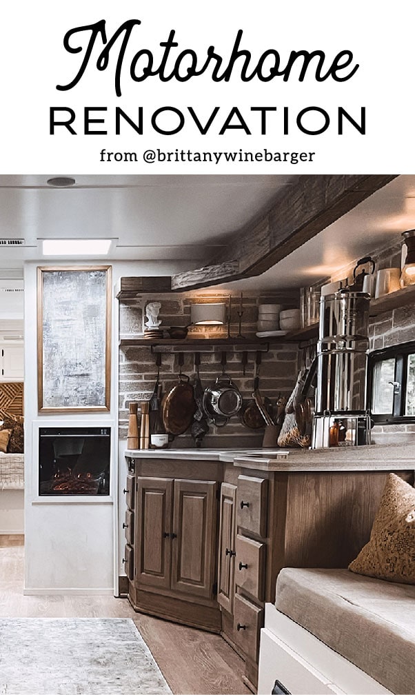 You’ll want to cozy up to the earthy hues and organic textures in this renovated Monaco Motorhome