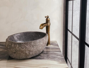 rv bathroom stone sink