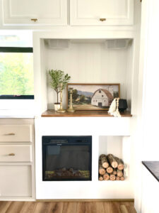 renovated fifth wheel with fireplace