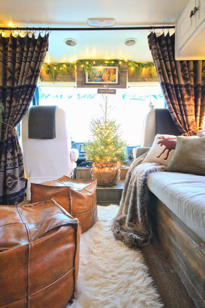 real Christmas tree in RV