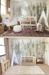 gender neutral nursery transitioned to Montessori style