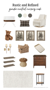 gender neutral nursery moodboard