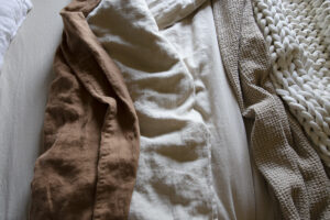 magic linen neutral bedding layers