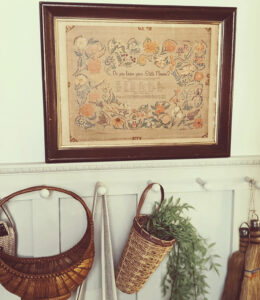 vintage state flowers print